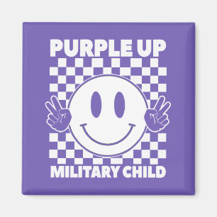 Imán Purple Up Para Niños Militares Mes De Niños Milita