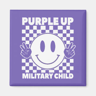 Imán Purple Up Para Niños Militares Mes De Niños Milita