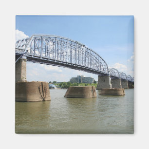 Imán púrpura del puente de la gente