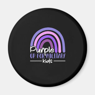 Imán Púrpura para niños militares Arcoiris Niño militar