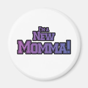 Imán Púrpura soy una nueva camiseta de mamá y regalos