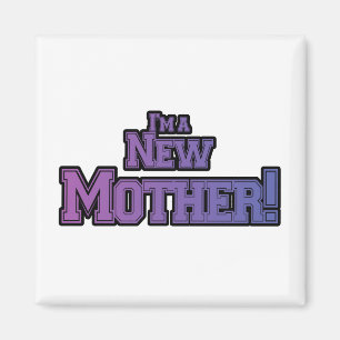Imán Púrpura soy una nueva madre camisetas y regalos