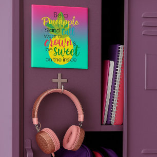 Imán Púrpura y azul ser un ómbre de piña