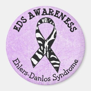 Imán Púrpura Zebras EDS Síndrome de Ehlers-Danlos Magne