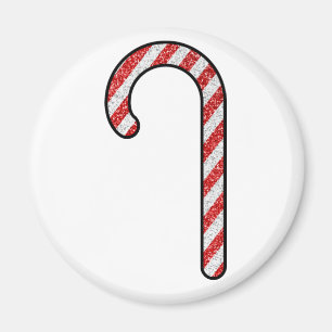 Imán Purpurina Candy Cane