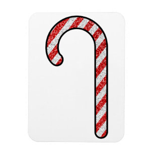 Imán Purpurina Candy Cane