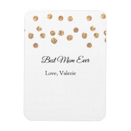 Imán Purpurina de bolas doradas mejor mamá jamás agrega