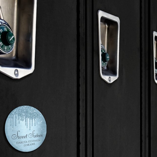 Imán Purpurina de hielo de goteo | Blue Faux Sparkle Sw (Subido por el creador)