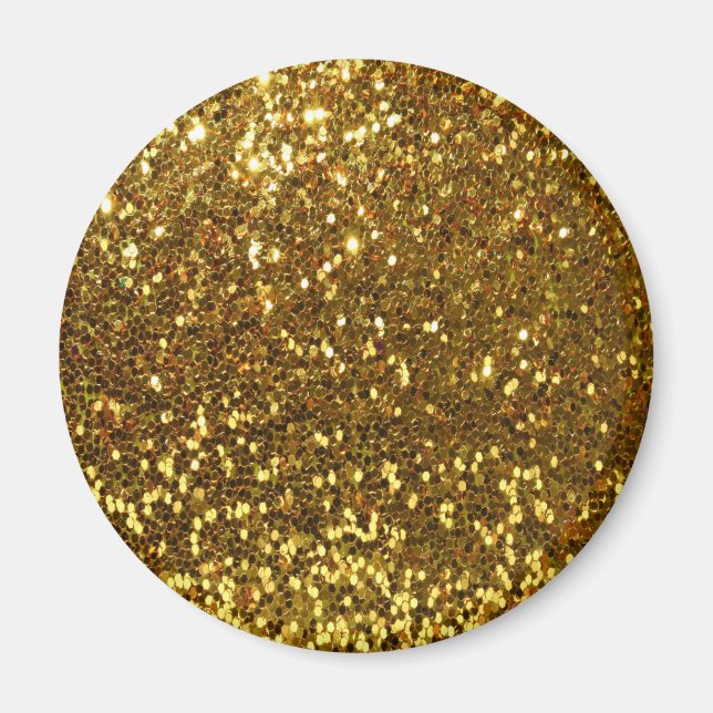 Imán Purpurina de oro (Frente)