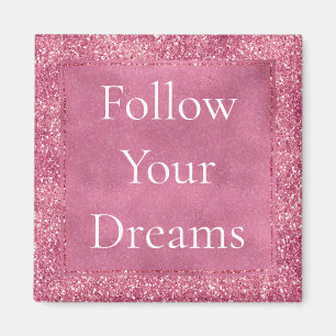 Imán Purpurina Girly Pink Sparkle Glitz