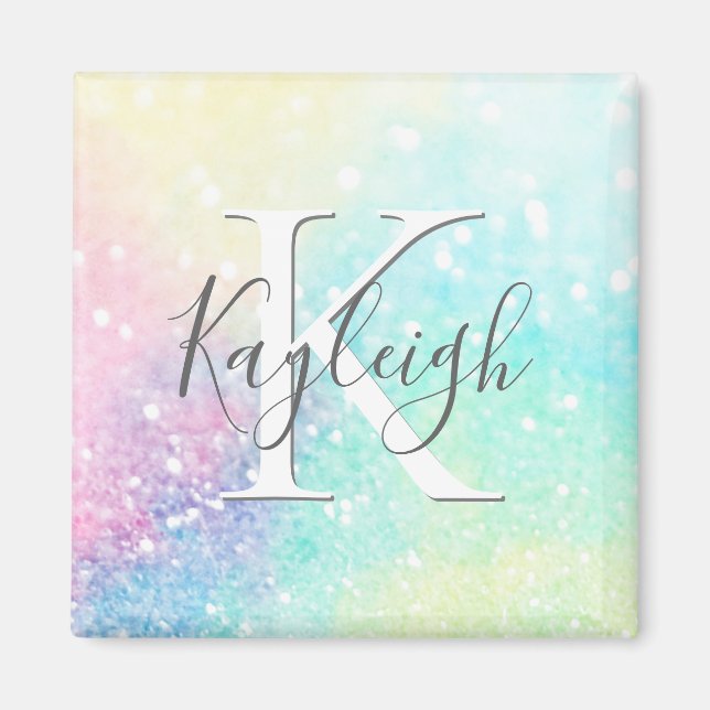 Imán Purpurina holográfico irlandés Girly (Frente)