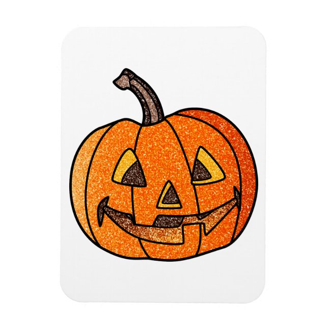 Imán Purpurina Jack O'Lantern (Vertical)