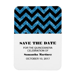 Imán Purpurina Quinceañera Magnet