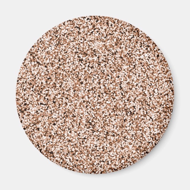 Imán Purpurina Rosa Gold Faux (Frente)
