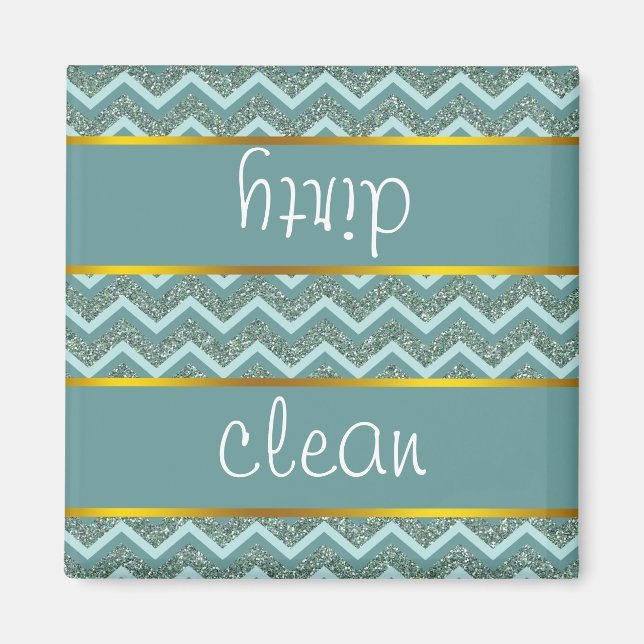 Imán Purpurina verde azulado (Frente)