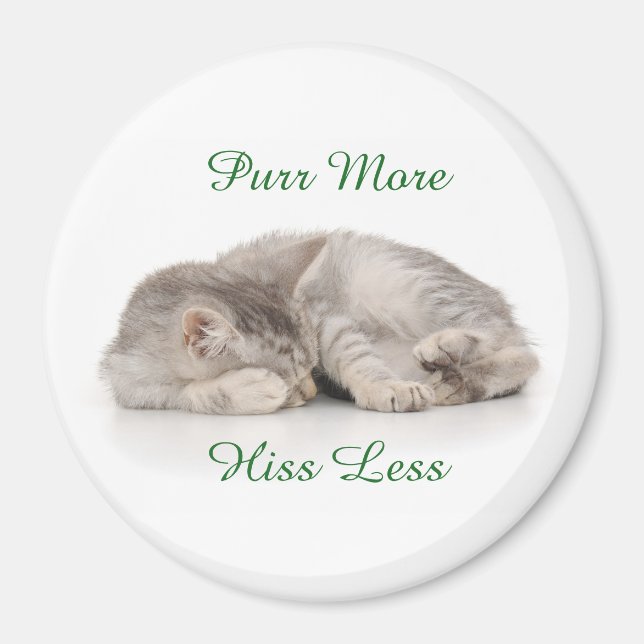 Imán Purr More Hiss Menos Magnet (Frente)
