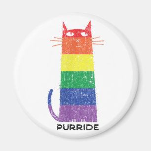 Imán Purride Shirt LGBT Funny Gay Primo Gato Diciendo G