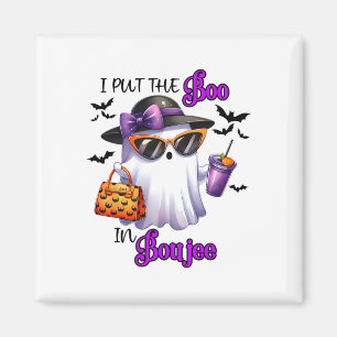 Imán Puse El Boo En Boujee Cute Fantasma Halloween Spoo
