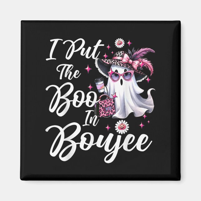 Imán Puse El Boo En Boujee Ghost Funny Nk Leopard Hal (Frente)