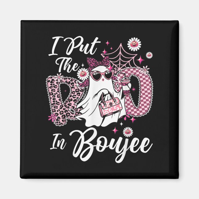 Imán Puse El Boo En Boujee Ghost Funny Nk Leopard Hal (Frente)
