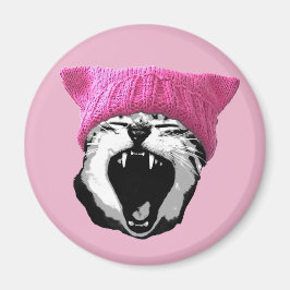 Imán Pussy-gorra - redonda