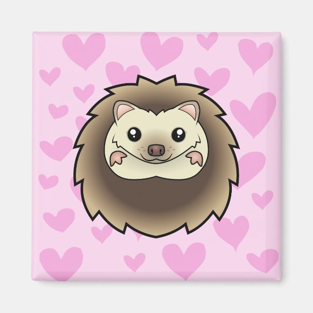 Imán Pygmy Hedgehog Love (Frente)