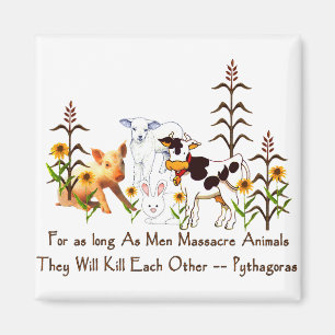 Imán Pythagoras Cita vegetariana