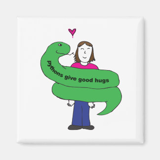 Imán Python Hugs Magnet