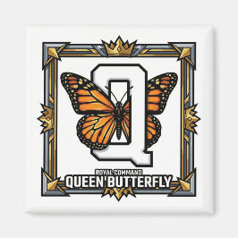 Imán Q es para Mariposa Reina – Aprendizaje del alfabet