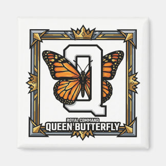 Imán Q es para Mariposa Reina – Aprendizaje del alfabet