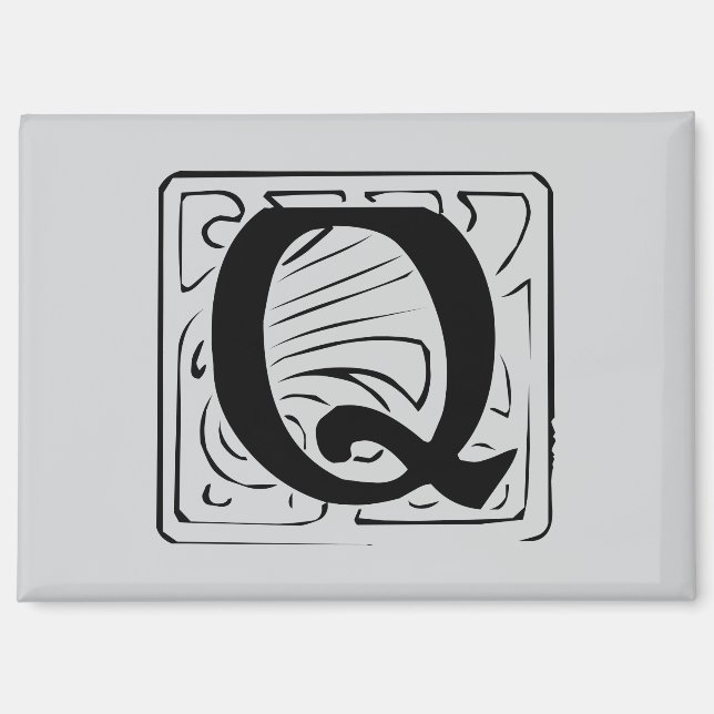 Imán Q Monogramm schwarz (Anverso)