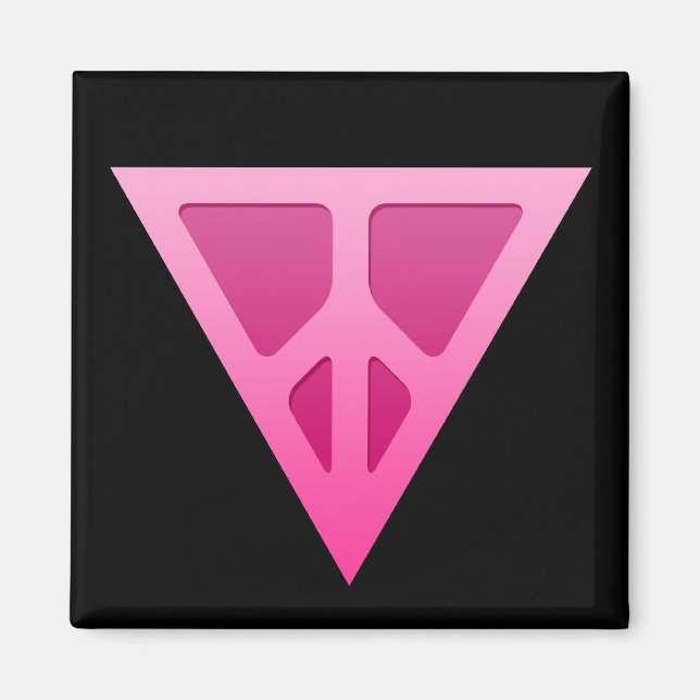 Imán Q-Peace Triangle Square Magnet (Frente)