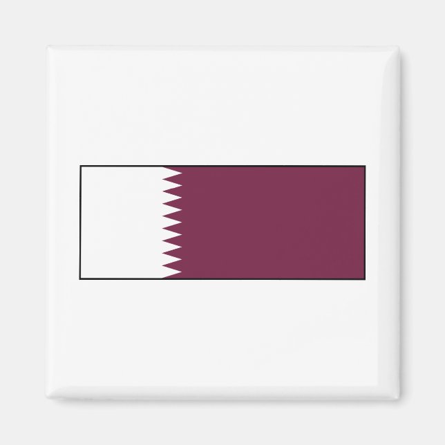 Imán Qatar - Bandera catarí (Frente)