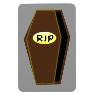Imán QEPD Halloween Coffin de Doom Magnet