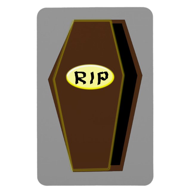 Imán QEPD Halloween Coffin de Doom Magnet (Vertical)