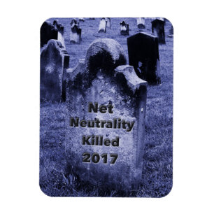 Imán QEPD Neutralidad neta Gravestone
