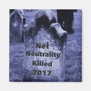 Imán QEPD Neutralidad neta Gravestone