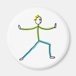 Imán Qigong Stickman