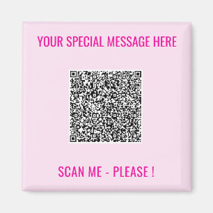 Imán QR Code Magnet Your Text Special Surprise Gift