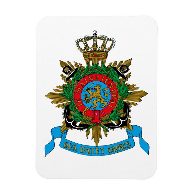 Imán Qua Patet Orbis - Corps Mariniers Embleem (Vertical)
