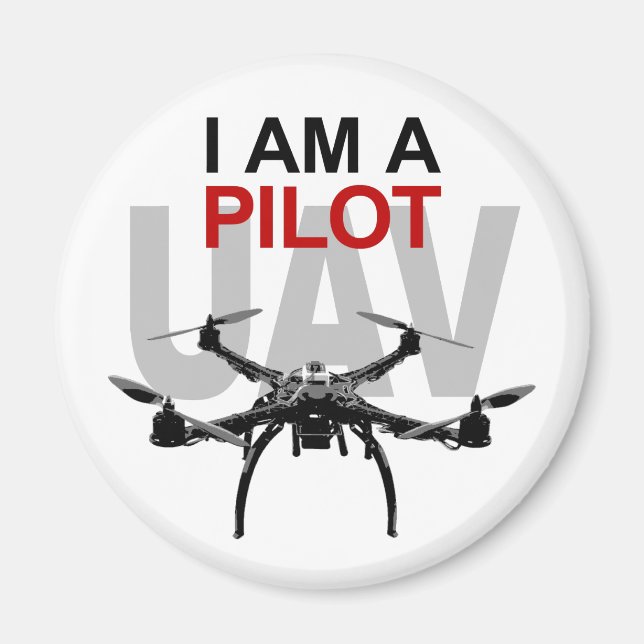 Imán Quadcopter Pilot UAV (Frente)