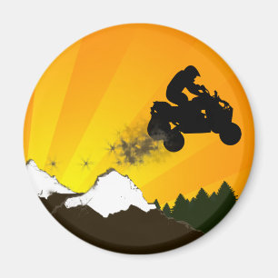 Imán quads. naranja.