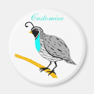 Imán Quail Thunder_Cove de Bobwhite Blue