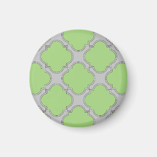 Imán Quatrefoil verde