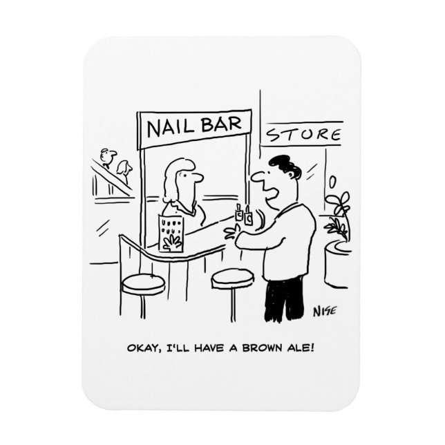 Imán Qué beber en el Nail-Bar (Vertical)