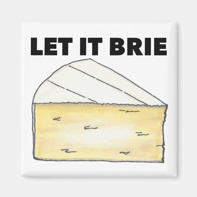 Imán Que Brie (Be) Cheese Dairy Food Kitchen Magnet (Frente)