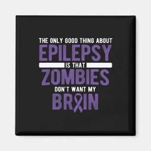 Imán Qué bueno que los zombies no quieran mi epilepsia 