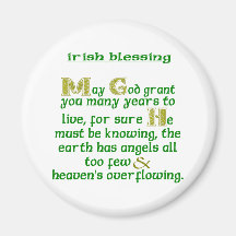 Que Dios te conceda muchos años Bendición irlandes