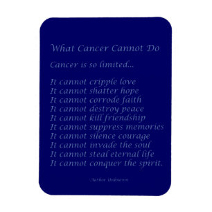 Imán Qué El Cáncer No Puede Hacer Poem Magnet (Texto 
