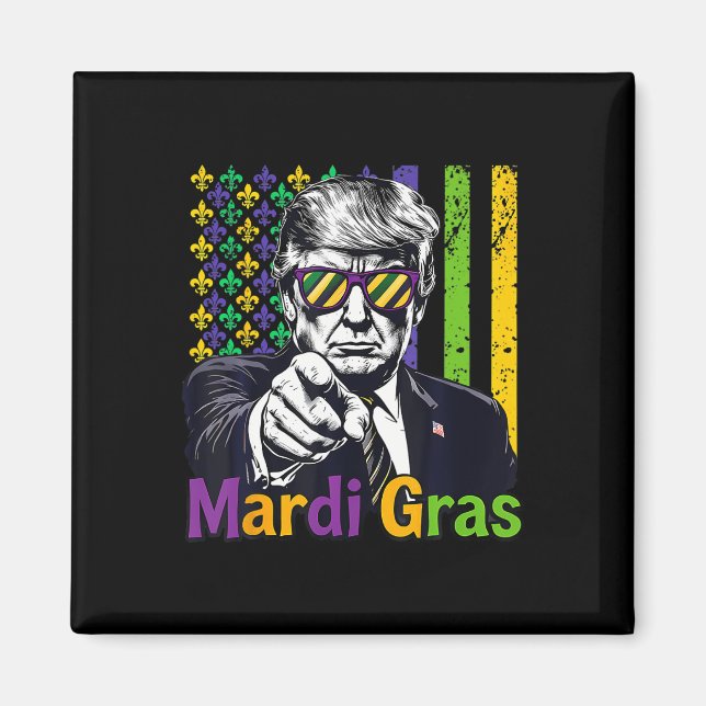 Imán Que el Mardi Gras sea genial, qué gracioso es que  (Frente)